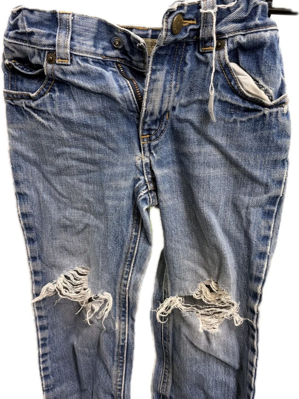Old Navy Light Blue Distressed Kids Jeans